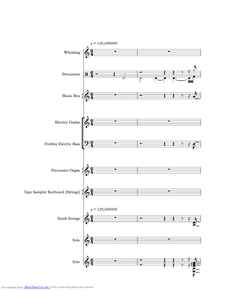 Everybody Hurts music sheet and notes by Rem