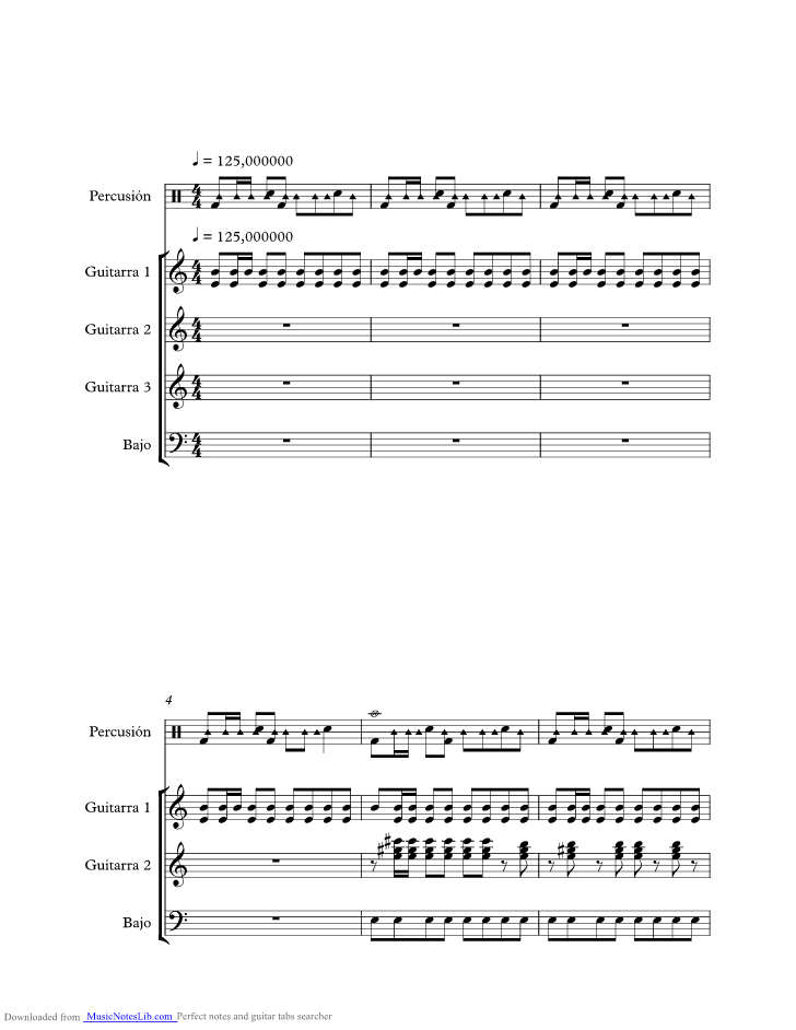 You Only Live Once Sheet Music | The Strokes | Guitar Tab