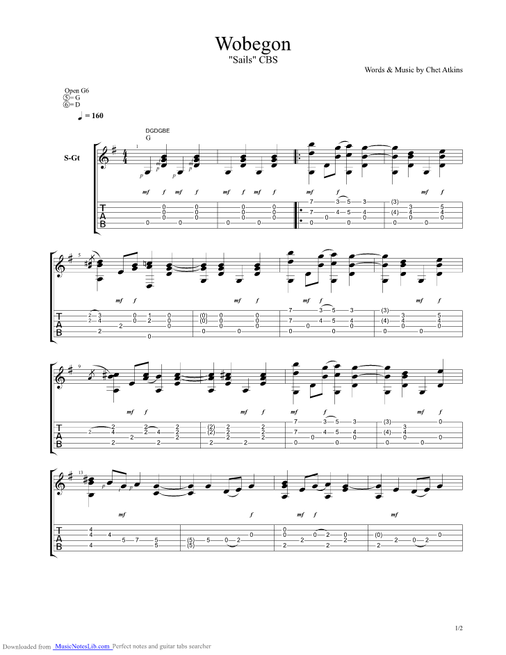 Chet Atkins Sheet Music to download and print