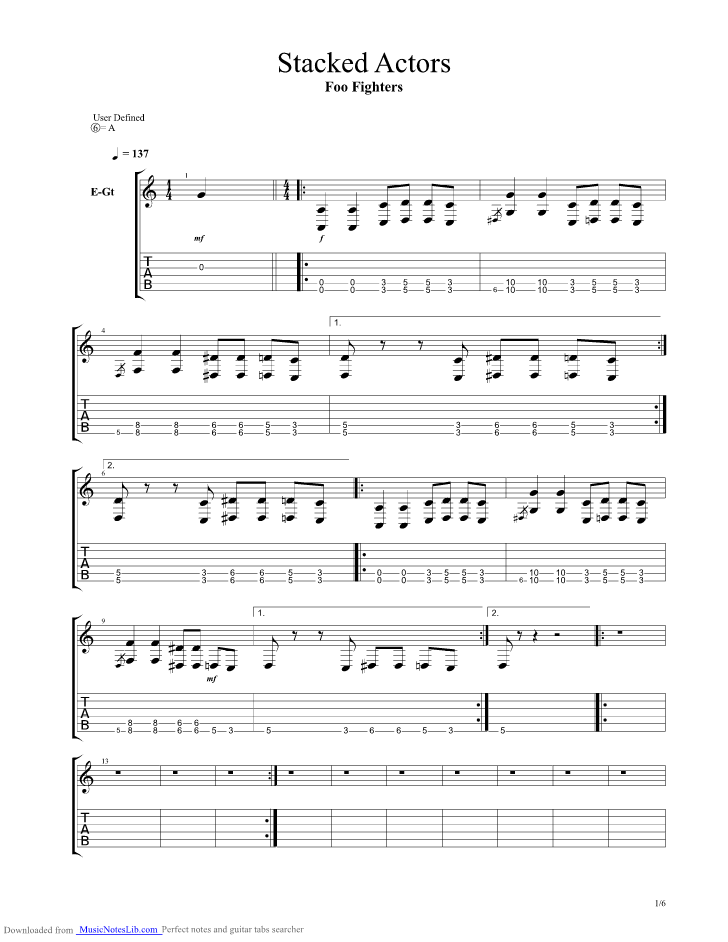 you have to burn the rope guitar tab