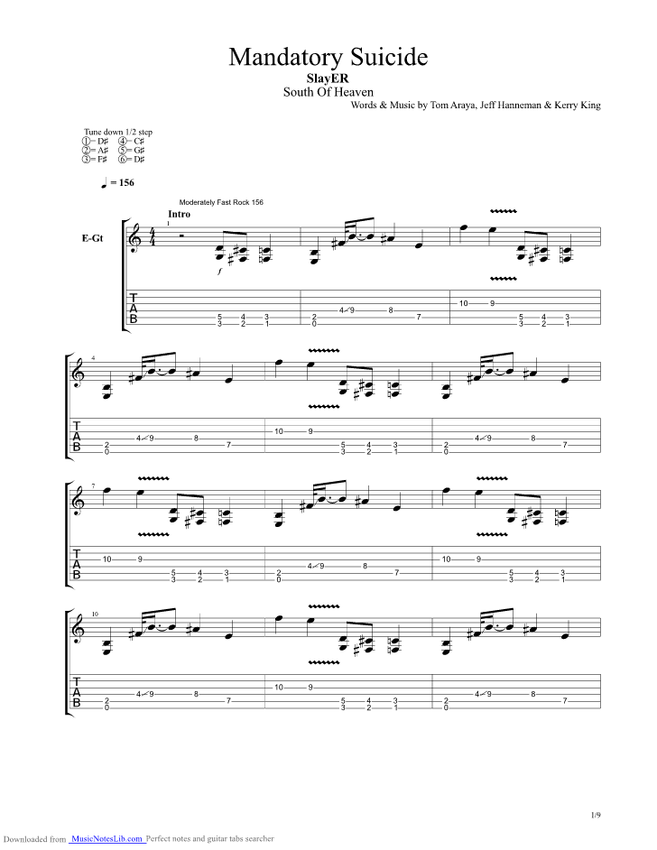 sleep now in the fire guitar tab