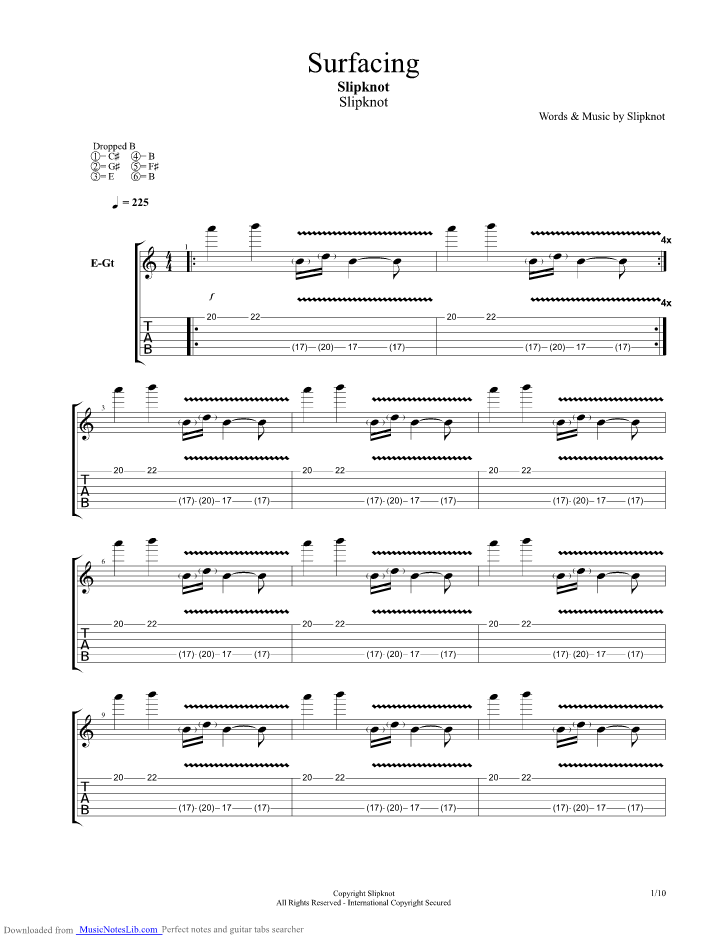 confessions part ii guitar tabs