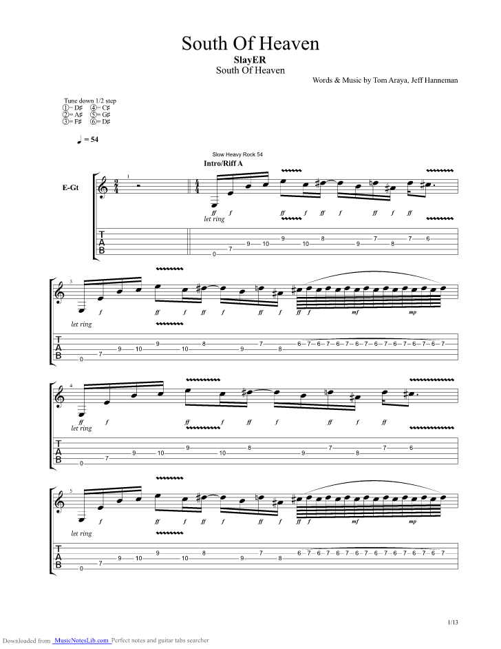 sleep now in the fire guitar tab