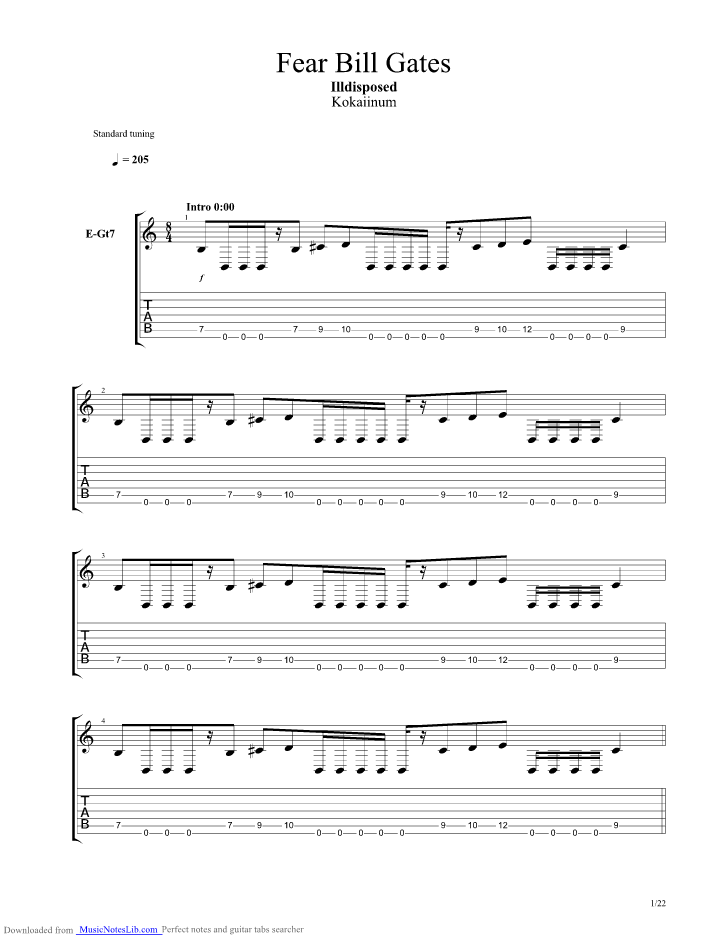 cemetery gates guitar pro tab download
