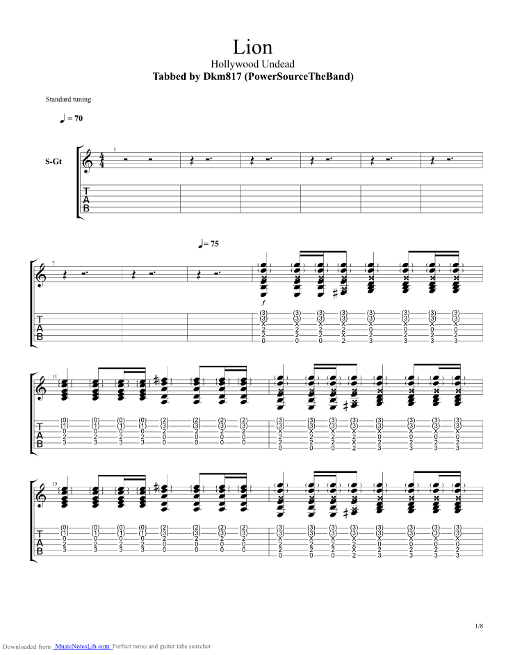 sygdom Polering Beloved The Light Behind Your Eyes guitar pro tab by My Chemical Romance @  musicnoteslib.com