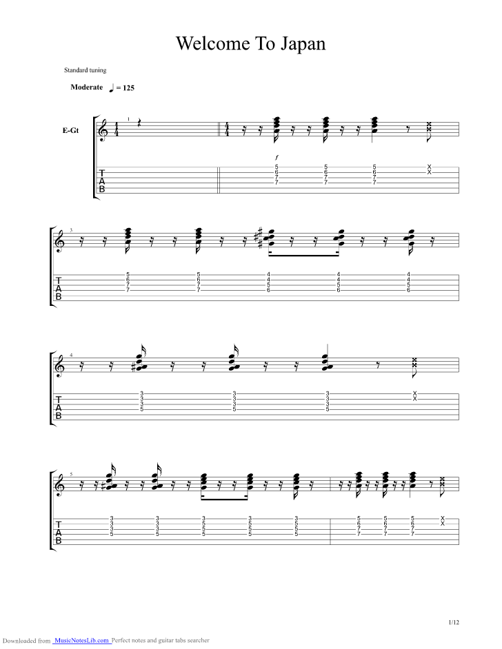Reptilia Tab by The Strokes (Guitar Pro) - Full Score