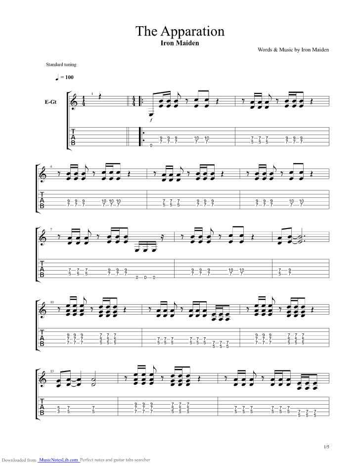 children of the damned bass tab