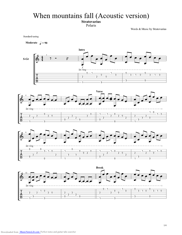 holy mountains guitar tab