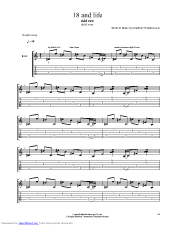 18 and life guitar pro tab download