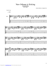 New Orleans Is Sinking Guitar Pro Tab By Tragically Hip