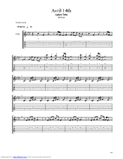 avril 14th aphex twin sheet music
