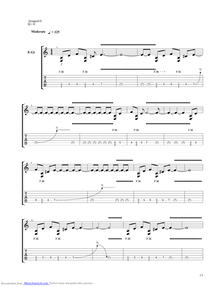 Shepherd Of Fire guitar pro tab by Avenged Sevenfold @ musicnoteslib.com